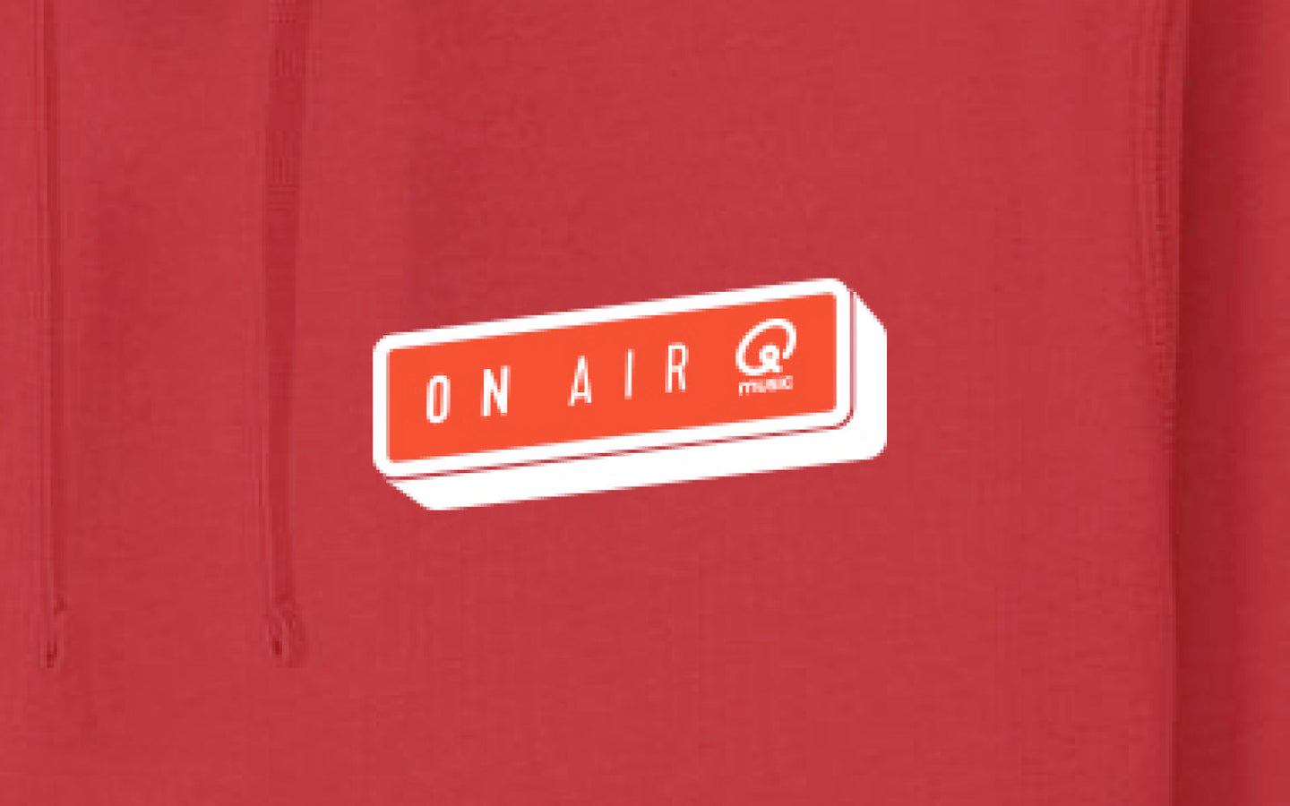 Hoodie - Qmusic On Air - rood - afbeelding 3