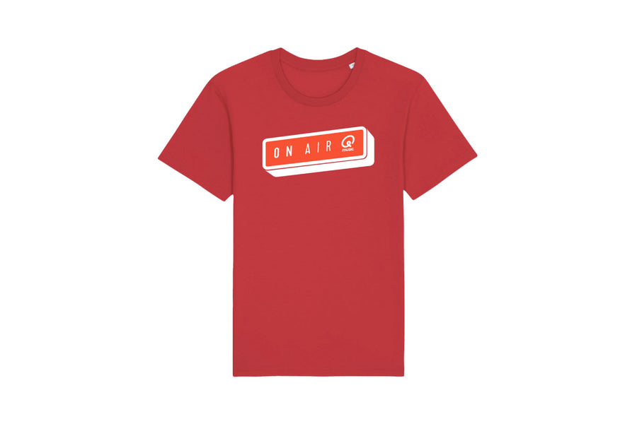 T-shirt - Qmusic On Air (groot) - rood - afbeelding 1