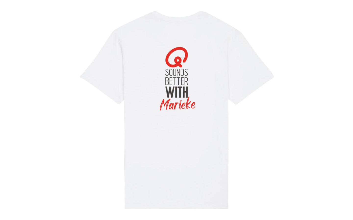 T-shirt - Q sounds better with you gepersonaliseerd - afbeelding 4