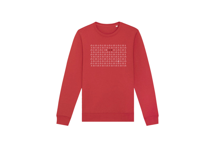 Sweater - Icons - rood - afbeelding 1