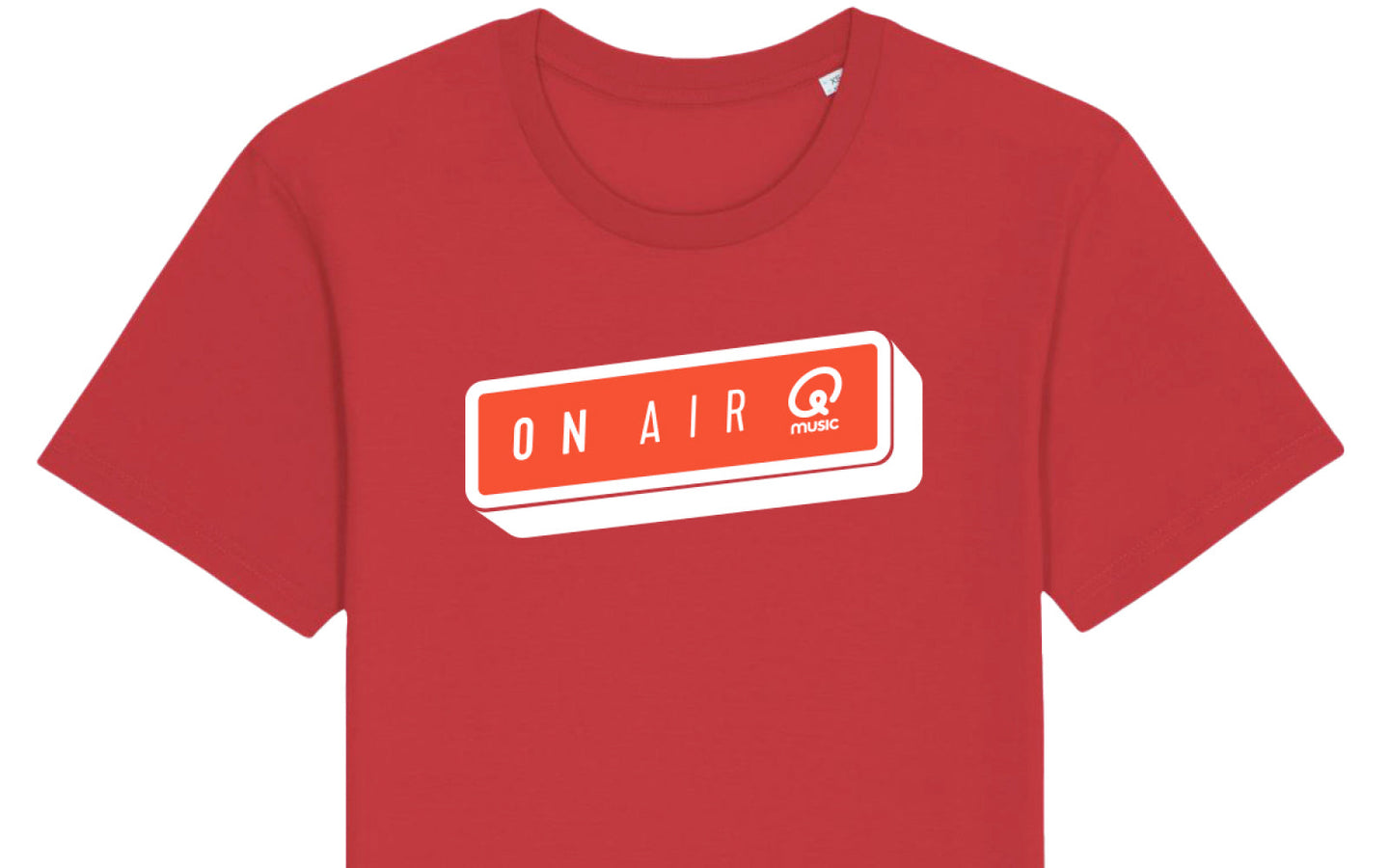 T-shirt - Qmusic On Air (groot) - rood - afbeelding 2