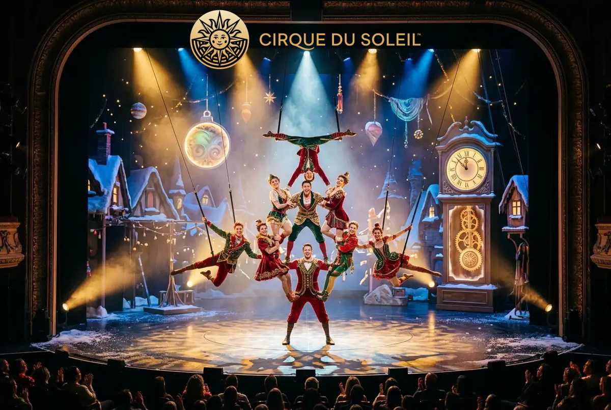 Cirque du Soleil kerstshow arrangement - afbeelding 1