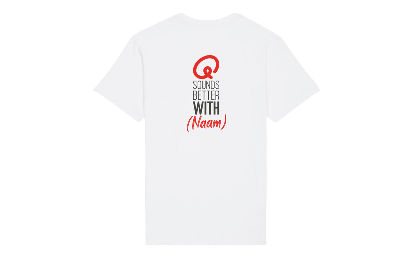 T-shirt - Q sounds better with you gepersonaliseerd - afbeelding 1
