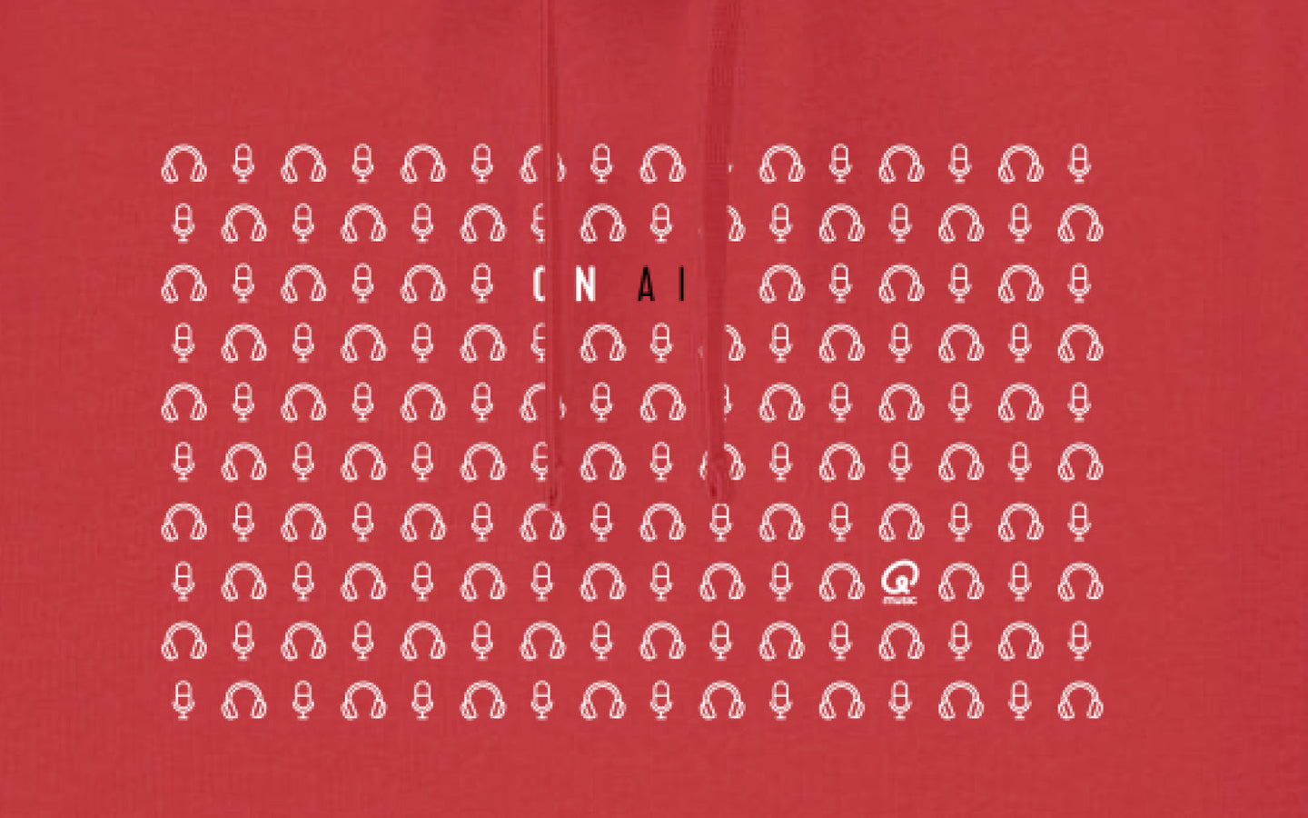 Hoodie - Icons - rood - afbeelding 2