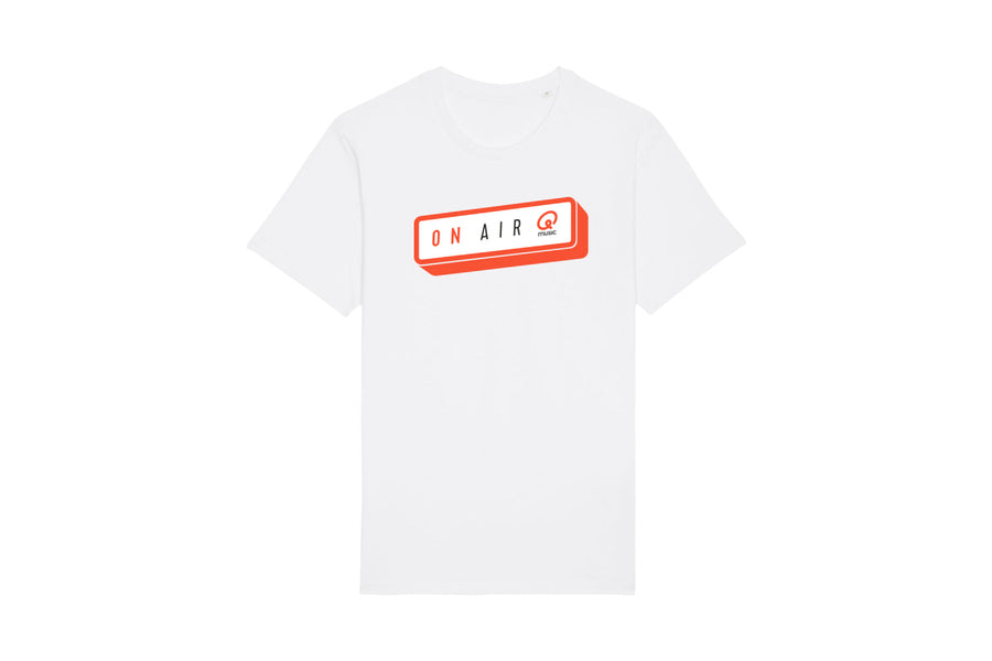 T-shirt - Qmusic On Air (groot) - wit - afbeelding 1