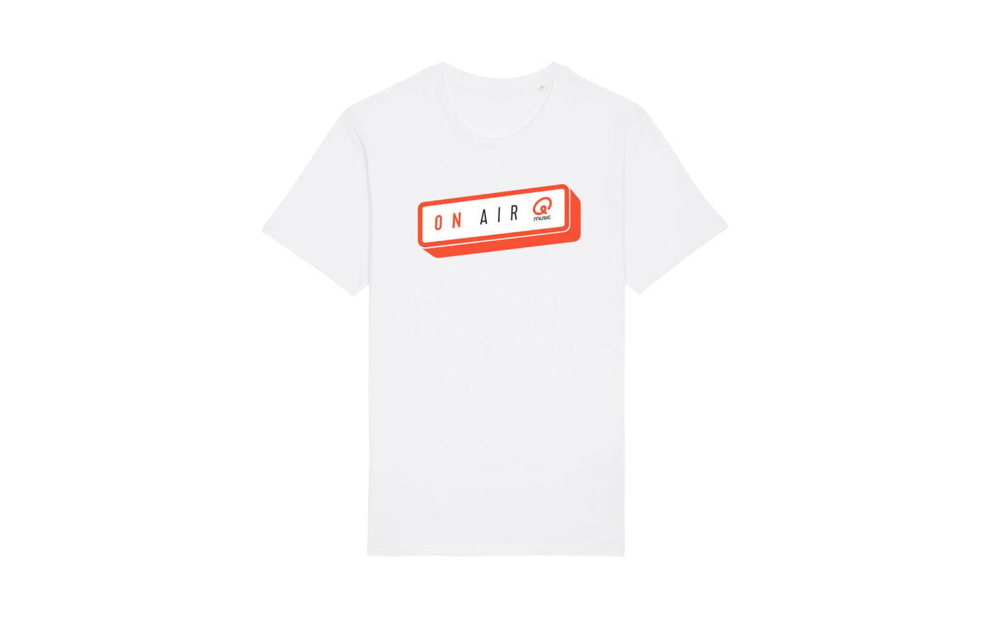 T-shirt - Qmusic On Air (groot) - wit - afbeelding 1