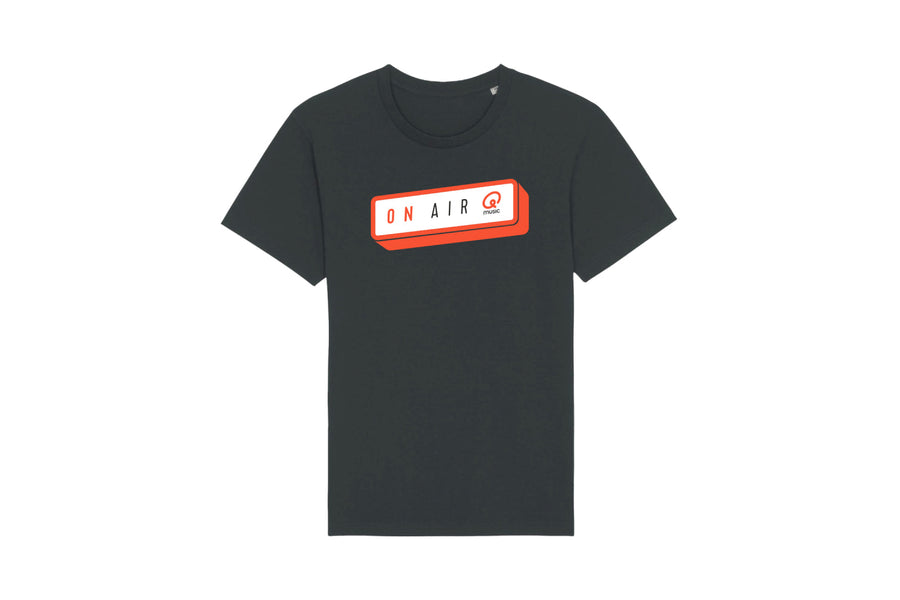 T-shirt - Qmusic On Air (groot) - zwart - afbeelding 1