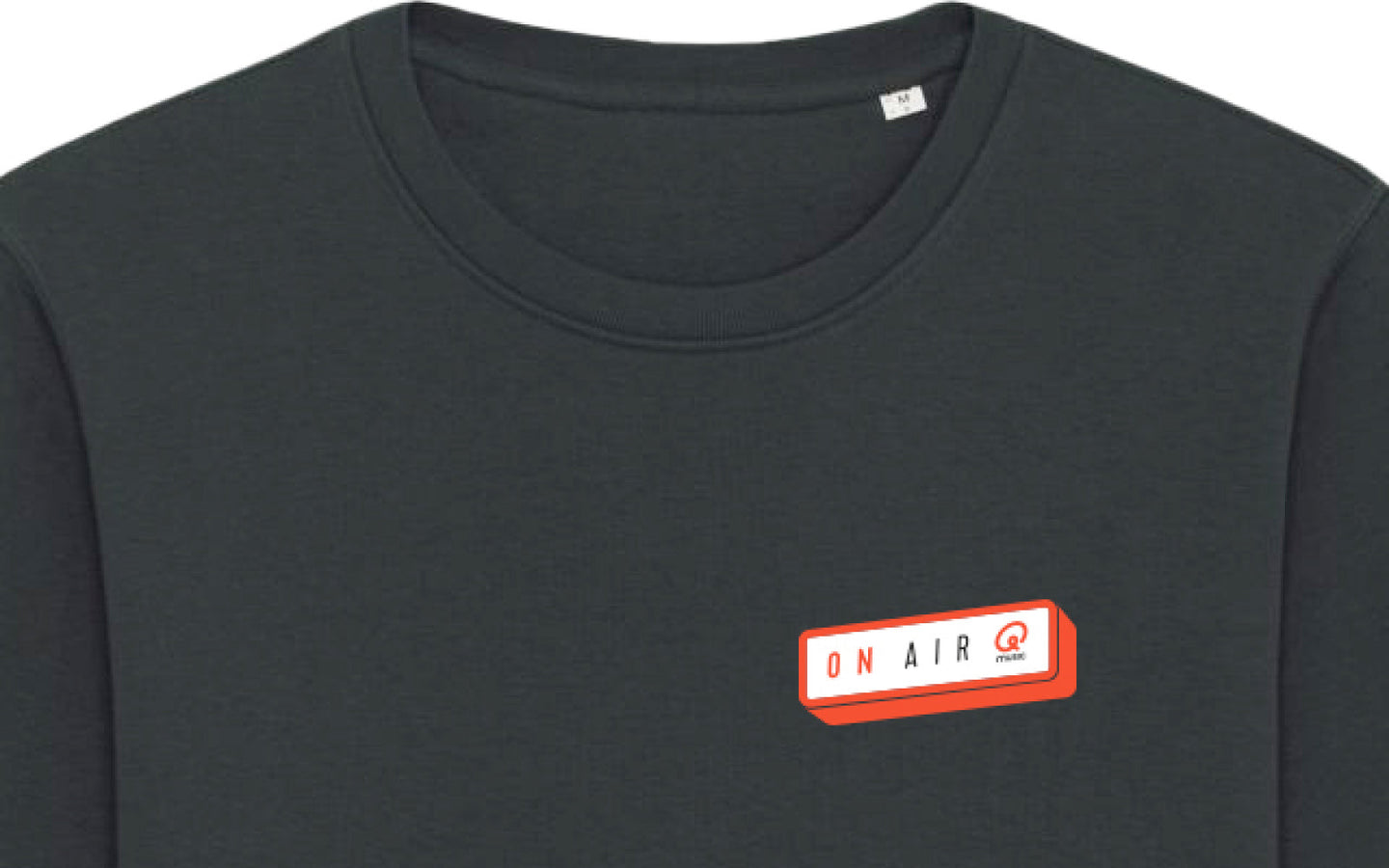 Sweater - Qmusic On Air - zwart - afbeelding 2