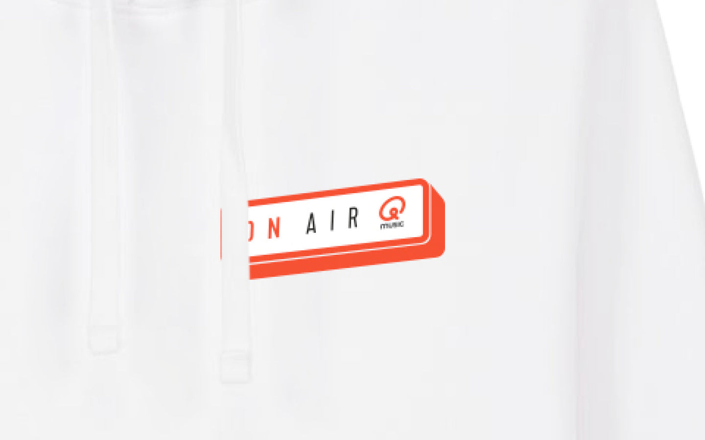 Hoodie - Qmusic On Air - wit - afbeelding 3