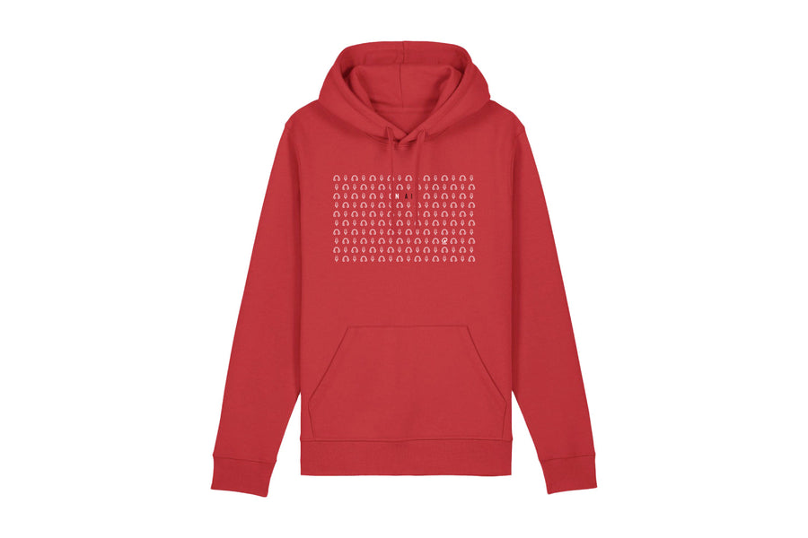 Hoodie - Icons - rood - afbeelding 1