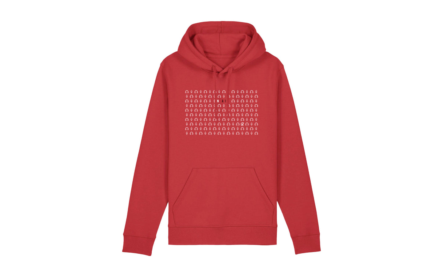 Hoodie - Icons - rood - afbeelding 1